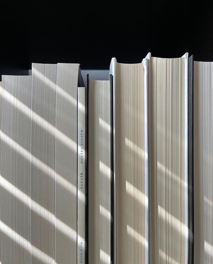 close up of books